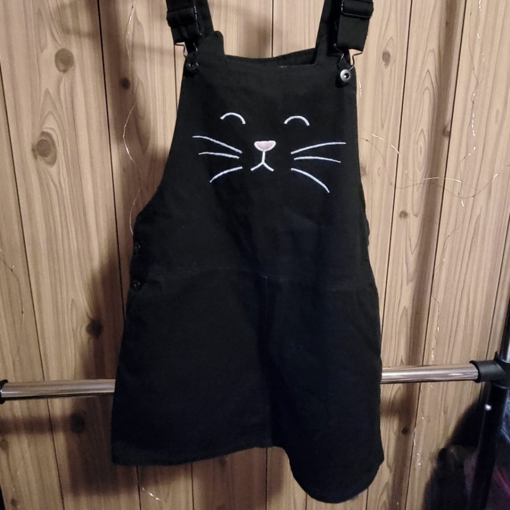 Black Cat Overall Dress